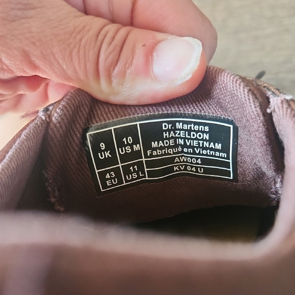 Dr. Martens Dark Brown Leather Oxfords - Picture 7 of 8